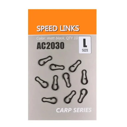 Agrafa Rapida Orange Speed Links L 1.5cm Negru Mat 10buc-Fire intinse