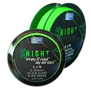 Asso Knight 1200m 0.370mm 8.2kg Fluorescent Chartreuse-Fire intinse