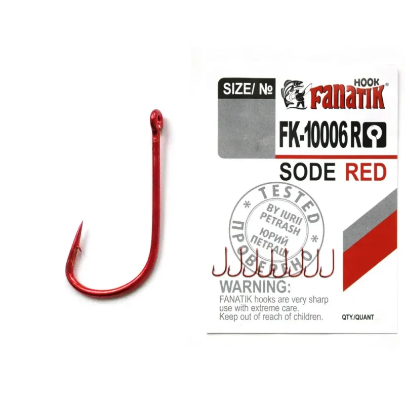 Carlig Fanatik FK-10006R No.2 Sode Red-Fire intinse