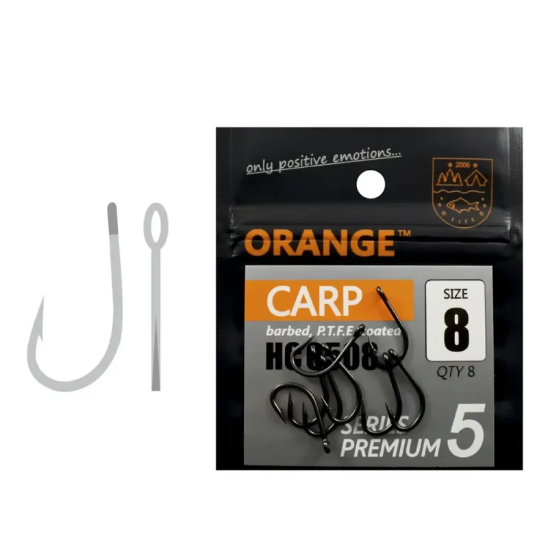 Carlig Orange no.12 Carp Hook Series 5-Fire intinse