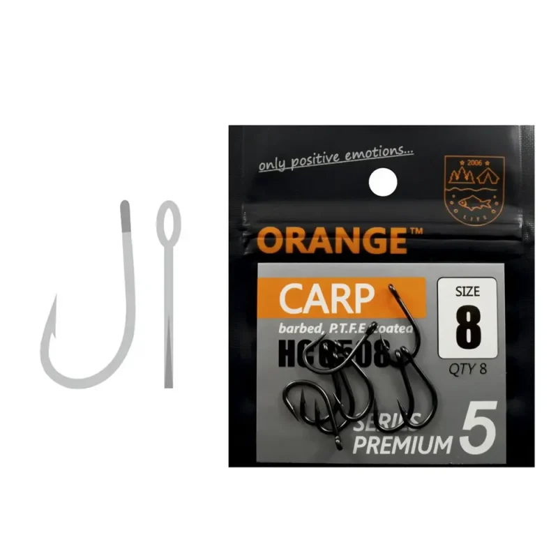 Carlig Orange no.14 Carp Hook Series 5-Fire intinse