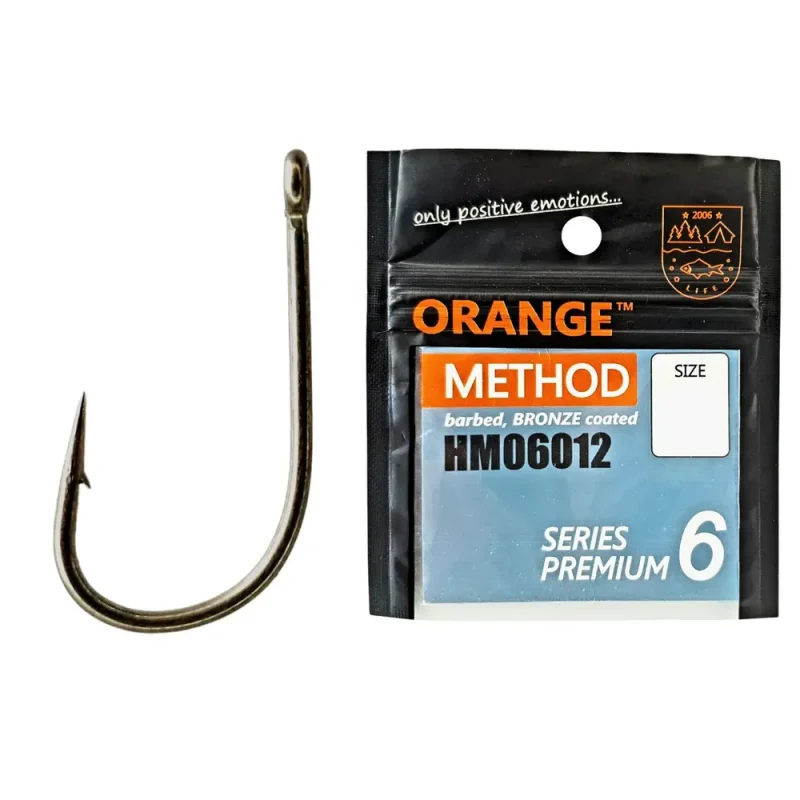 Carlig Orange no.10 Method Bronze Coated Premium Series 6 8buc-Fire intinse