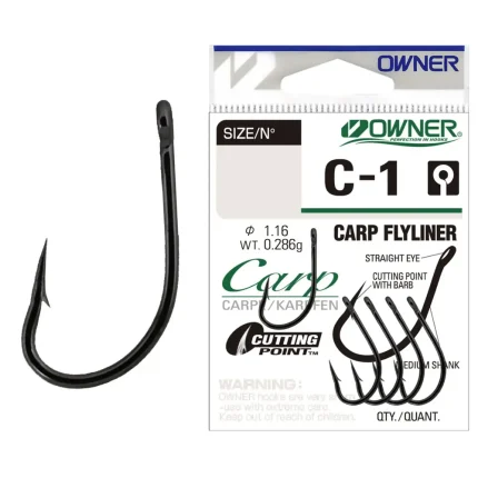 Carlig Owner C-1 No.8 Carp Liner-Fire intinse