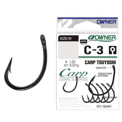 Carlig Owner C-3 No.8 Carp Tsuyoshi-Fire intinse