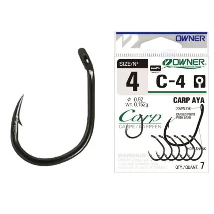 Carlig Owner C-4 No.4 Carp Aya-Fire intinse