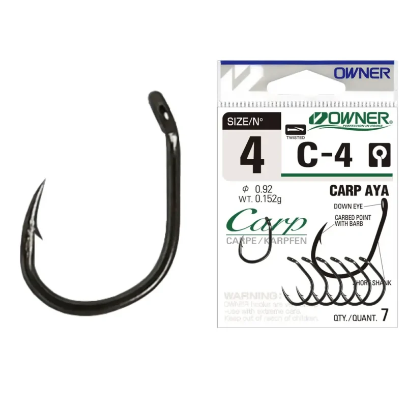 Carlig Owner C-4 No.2 Carp Aya-Fire intinse