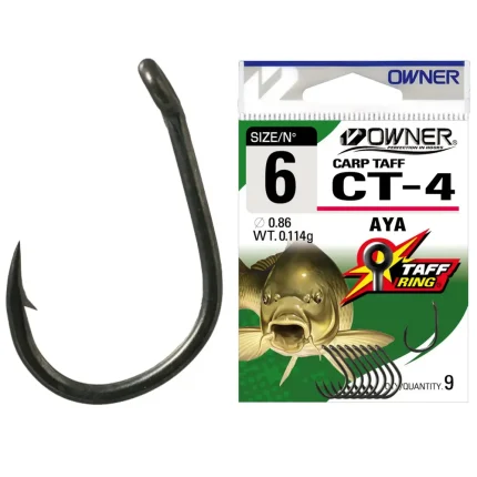 Carlig Owner CT-4 No.4 Carp Aya-Fire intinse