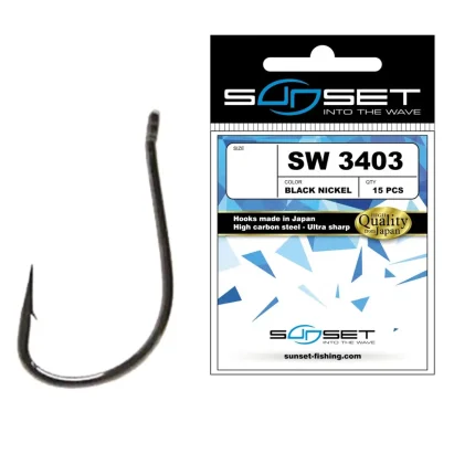 Carlig Sunset SW 3403BN no.12 Sunhooks 15buc-Fire intinse