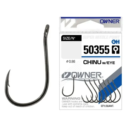 Carlig Owner 50355 No.2/0 Chinu With Eye-Fire intinse
