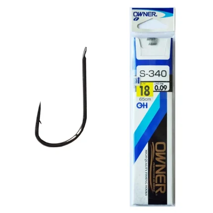 Carlige Legate Owner S-340 No.10 65cm 0,14mm-Fire intinse