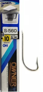 Carlige Legate Owner S-560 No.10 65cm 0,14mm-Fire intinse