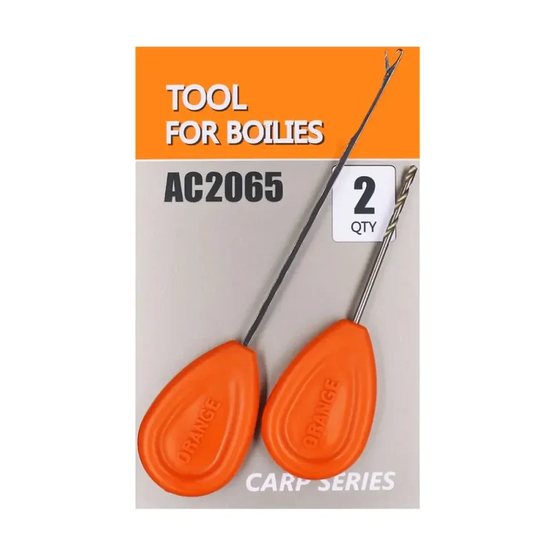 Croseta si Burghiu Orange pentru Boilies 2buc-Fire intinse