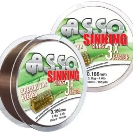 Fir Asso Sinking 3X Feeder 0.166mm 2.10kg 150m Brown-Fire intinse