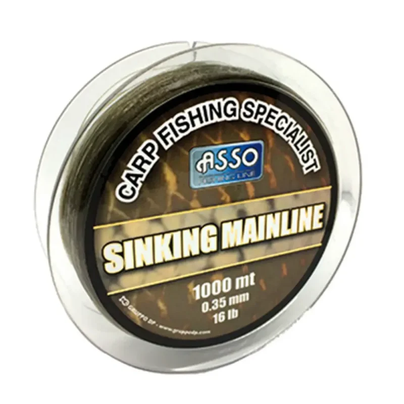 Fir Asso Sinking Mainline 0.40mm 9.07kg 1000m Brown-Fire intinse