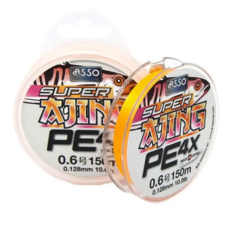 Fir Asso Super Ajing PE 4X 0.086mm 2.27kg 150m Orange-Fire intinse