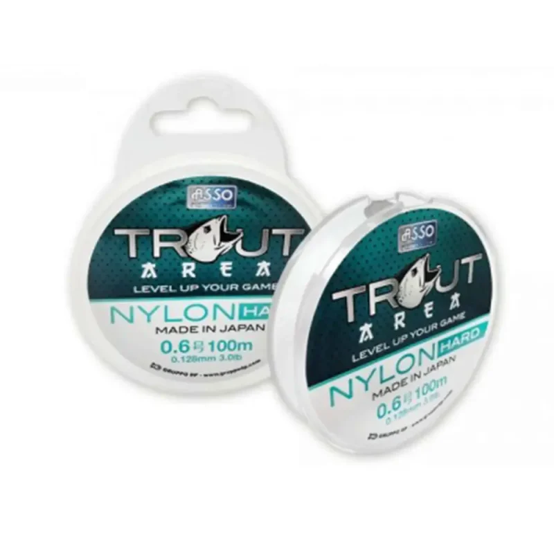 Fir Asso Trout Area Nylon Hard 0.148mm 1.814kg 100m Grey-Fire intinse