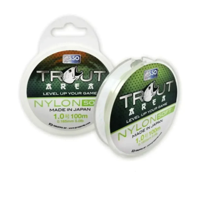 Fir Asso Trout Area Nylon Soft 0.148mm 1.814kg 100m Green-Fire intinse