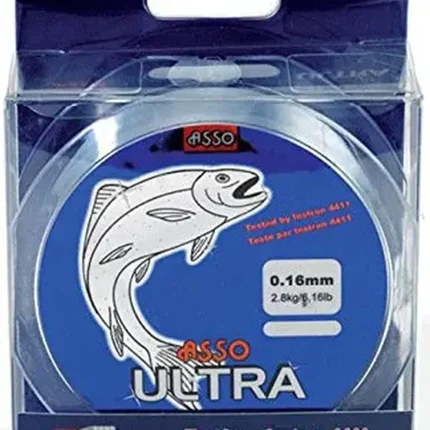 Fir Asso Ultra 0.08mm 1.40kg 100m Transparent-Fire intinse