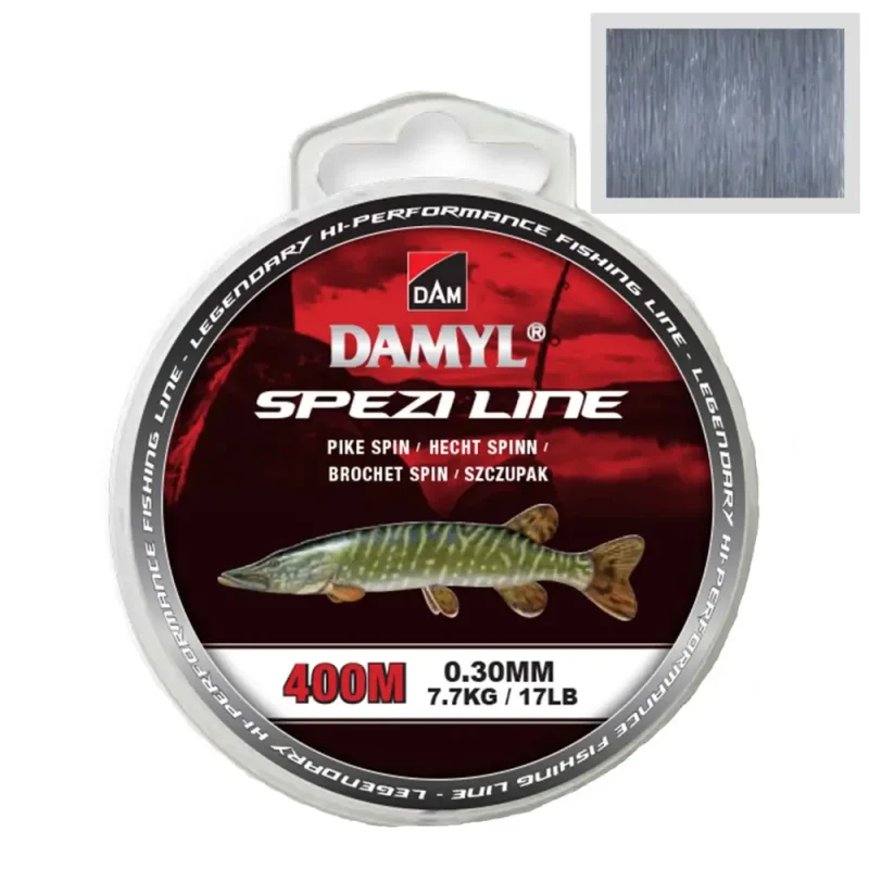 Fir Dam Damyl New Spezi Line Pike Spin 0.30mm 7.70kg 400m Gri Deschis-Fire intinse