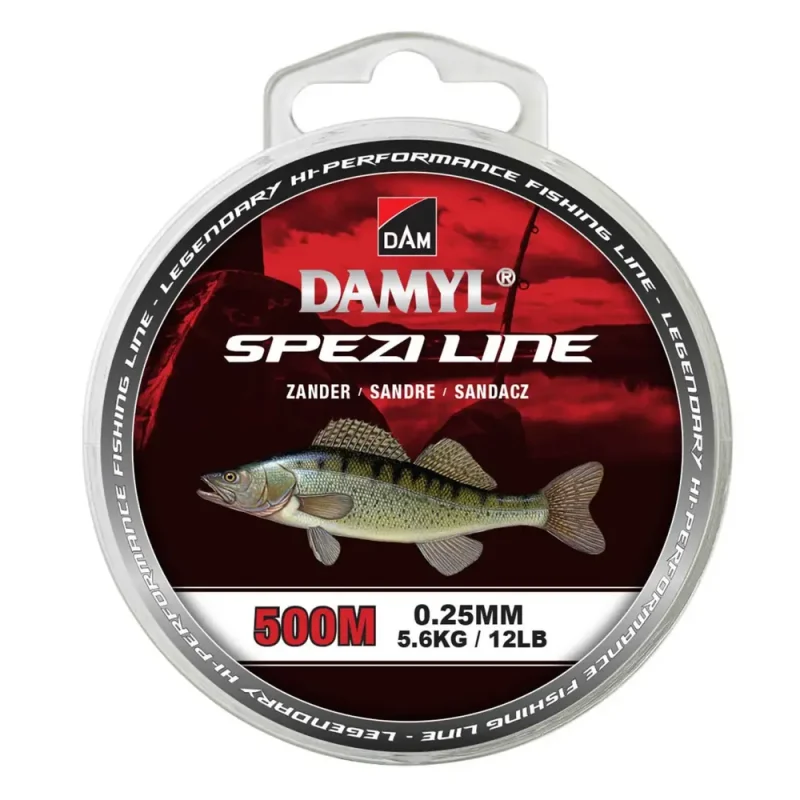 Fir Dam Damyl New Spezi Line Zander 0.25mm 5.60kg 500m Maro-Fire intinse