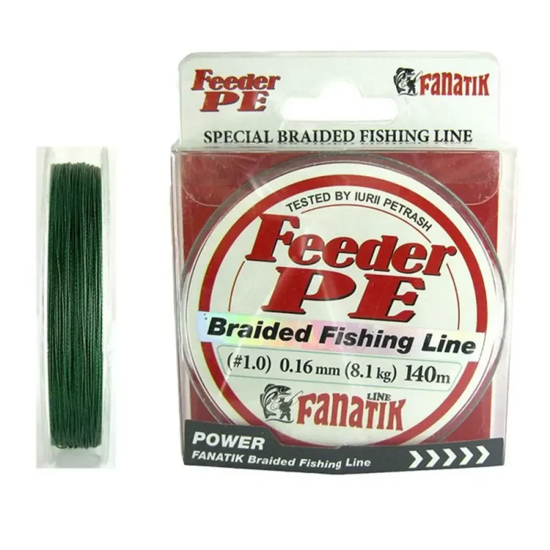 Fir Fanatik Feeder PE Braided 0.12mm 5.40kg 140m Green-Fire intinse