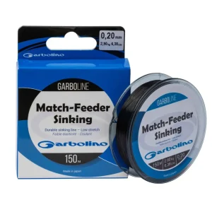 Fir Garbolino Match Feeder Sinking 0.14mm 3.52Lb 150m Negru-Fire intinse