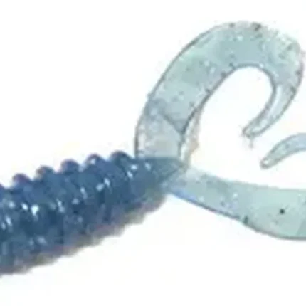 Grub Rock'N Bait Cultiva RB-1 15 Pearl Blue Ring Twin Tail-Fire intinse