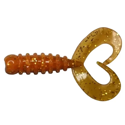 Grub Rock'N Bait Cultiva RB-1 30 SW Worm Ring Twin Tail-Fire intinse