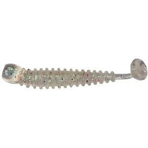 Grub Rock'N Bait Cultiva RB-2 10 Clear UV Ring Kick Tail-Fire intinse