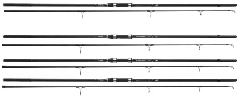 Kit 4 Lansete Prowess Scorpium 3.60m 2tr 3.50Lbs-Fire intinse