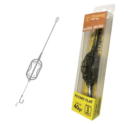 Montura Crap Orange 50gr Method Roomy Flat 1 carlig No.4-Fire intinse