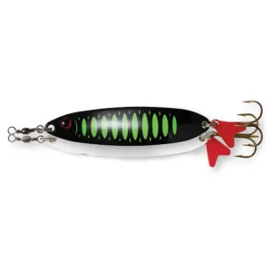 Oscilanta 24gr 80mm DAM Effzett Slim Standard Spoon Fluo Green Black UV-Fire intinse
