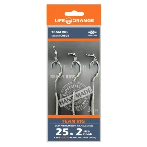 Rig Crap Team Rig 02 Orange Series 8 No.2 35lb 20cm 3buc-Fire intinse