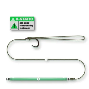 Rig Somn Madcat Bungee Pellet Rig No.2/0 0.80mm 60cm A-Static Suspending-Fire intinse