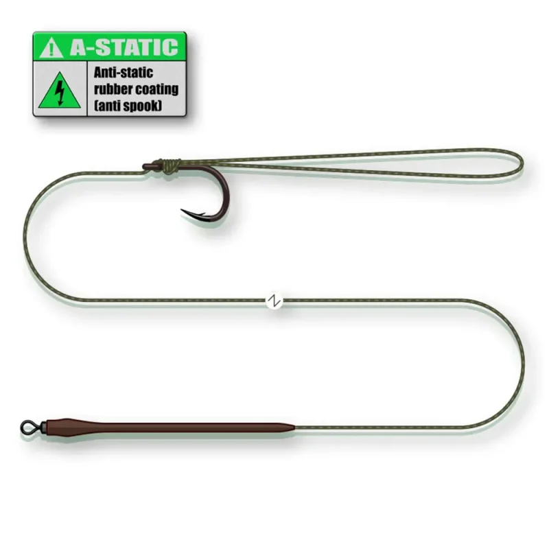 Rig Somn Madcat Standard Pellet Rig No.2/0 0.95mm 65cm A-Static Suspending-Fire intinse
