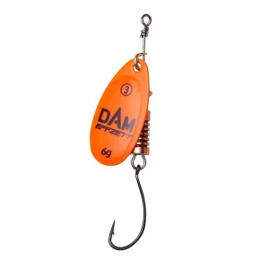 Rotativa 6gr DAM Effzett Spinner With Single Hook Orange-Fire intinse